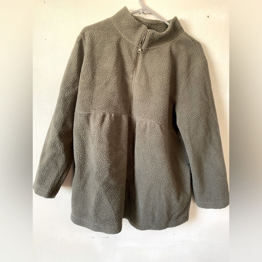 isabel maternity sherpa jacket
